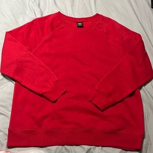 Red crew neck